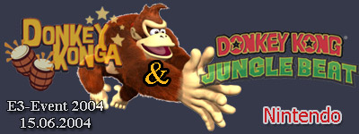 Donkey Konga - Donkey Kong Jungle Beat - Nintendo E3-Event 2004 in Gro�ostheim