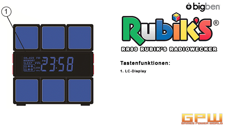 Radiowecker RR80 Rubik’s Bigben Interactive Zauberwürfel 80er Jahre Kult