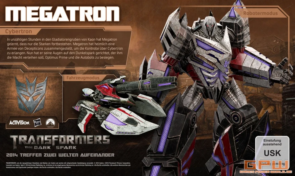 Megatron aus Transformers: The Dark Spark