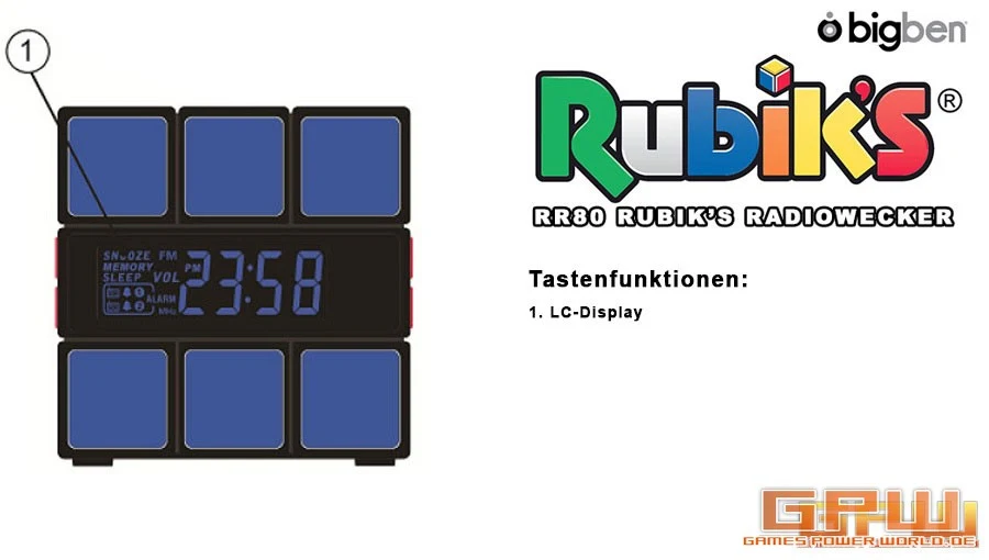 Radiowecker RR80 Rubik’s (Bigben Interactive)