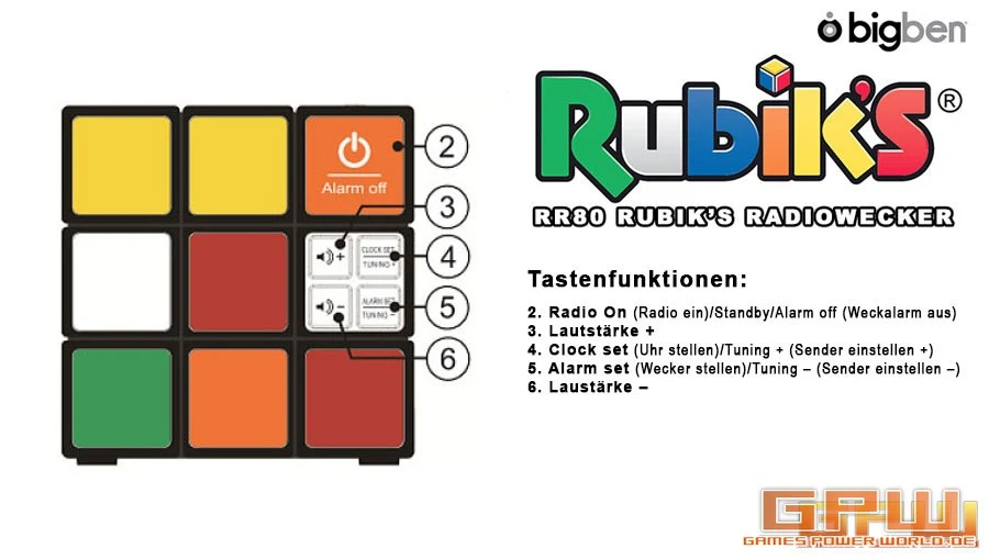 Radiowecker RR80 Rubik’s (Bigben Interactive)