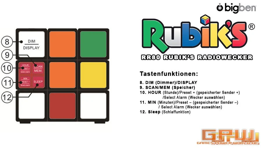 Radiowecker RR80 Rubik’s (Bigben Interactive)