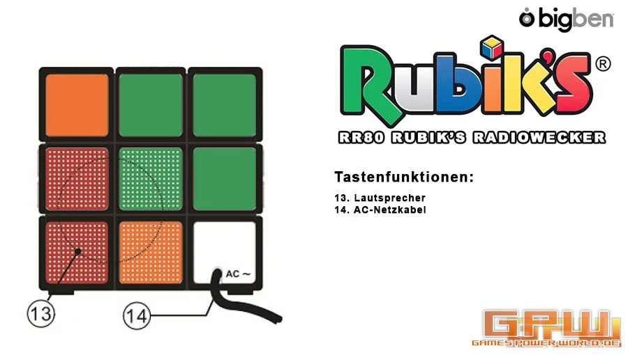 Radiowecker RR80 Rubik’s (Bigben Interactive)
